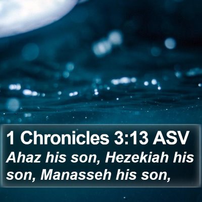 1 Chronicles 3:13 ASV Bible Verse Image