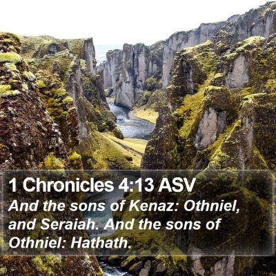1 Chronicles 4:13 ASV Bible Verse Image