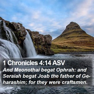 1 Chronicles 4:14 ASV Bible Verse Image