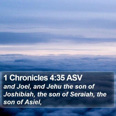 1 Chronicles 4:35 ASV Bible Verse Image
