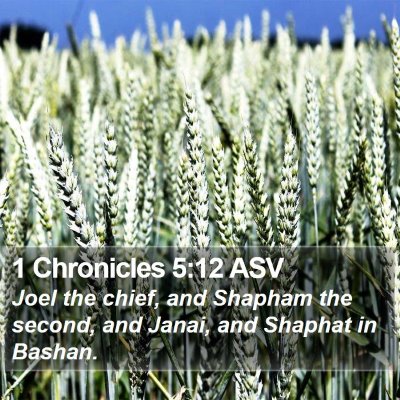 1 Chronicles 5:12 ASV Bible Verse Image