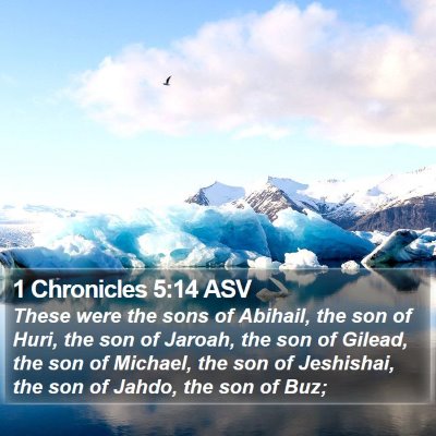 1 Chronicles 5:14 ASV Bible Verse Image