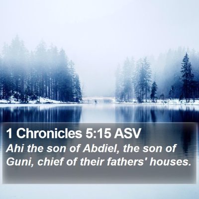 1 Chronicles 5:15 ASV Bible Verse Image