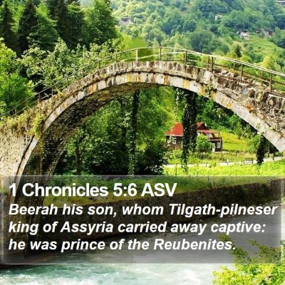 1 Chronicles 5:6 ASV Bible Verse Image