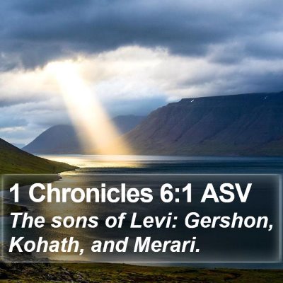 1 Chronicles 6:1 ASV Bible Verse Image