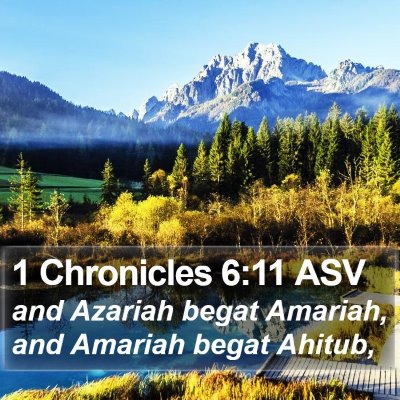 1 Chronicles 6:11 ASV Bible Verse Image