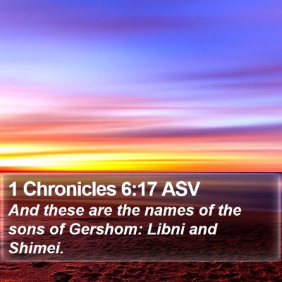 1 Chronicles 6:17 ASV Bible Verse Image