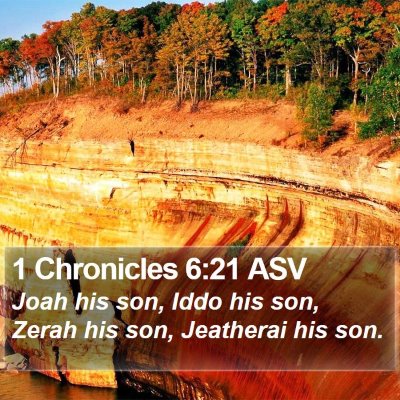 1 Chronicles 6:21 ASV Bible Verse Image