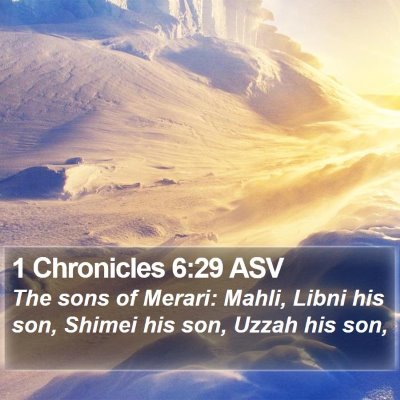 1 Chronicles 6:29 ASV Bible Verse Image