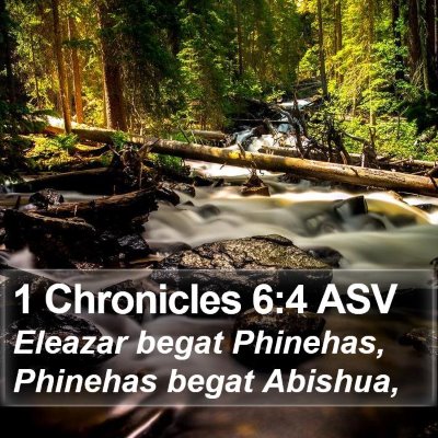1 Chronicles 6:4 ASV Bible Verse Image