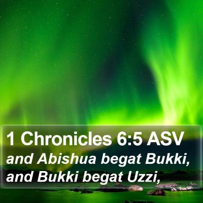 1 Chronicles 6:5 ASV Bible Verse Image