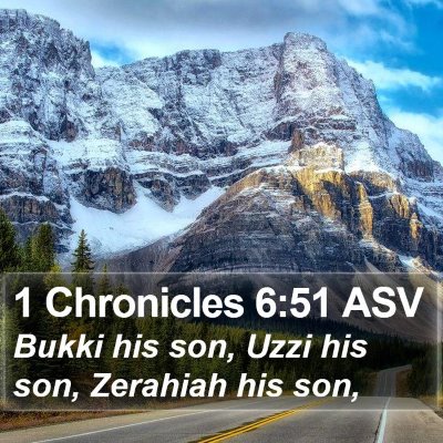 1 Chronicles 6:51 ASV Bible Verse Image