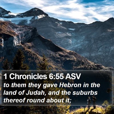 1 Chronicles 6:55 ASV Bible Verse Image