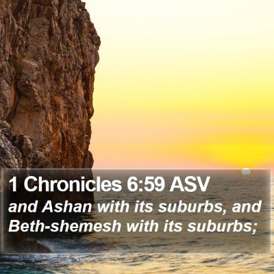 1 Chronicles 6:59 ASV Bible Verse Image