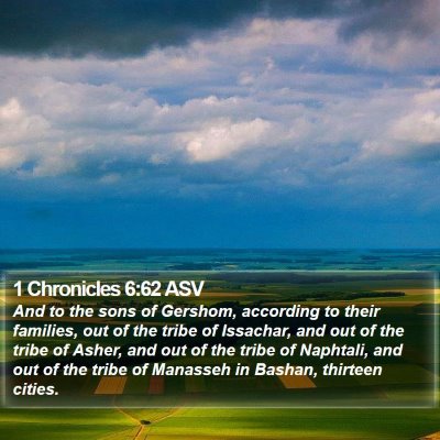 1 Chronicles 6:62 ASV Bible Verse Image