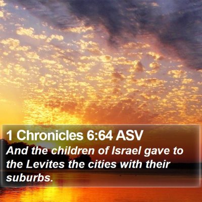 1 Chronicles 6:64 ASV Bible Verse Image