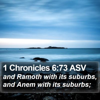 1 Chronicles 6:73 ASV Bible Verse Image