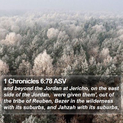 1 Chronicles 6:78 ASV Bible Verse Image