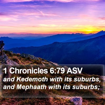 1 Chronicles 6:79 ASV Bible Verse Image