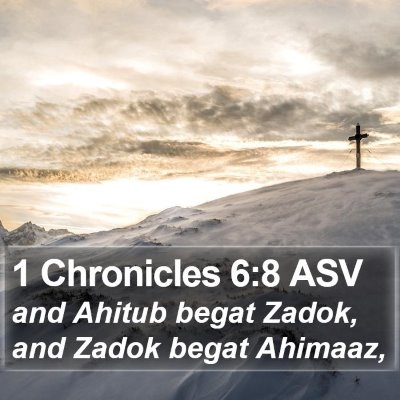 1 Chronicles 6:8 ASV Bible Verse Image