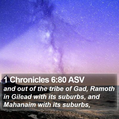 1 Chronicles 6:80 ASV Bible Verse Image