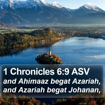 1 Chronicles 6:9 ASV Bible Verse Image