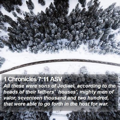 1 Chronicles 7:11 ASV Bible Verse Image