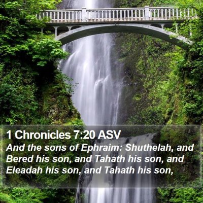 1 Chronicles 7:20 ASV Bible Verse Image