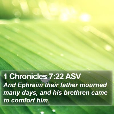 1 Chronicles 7:22 ASV Bible Verse Image