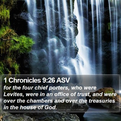 1 Chronicles 9:26 ASV Bible Verse Image