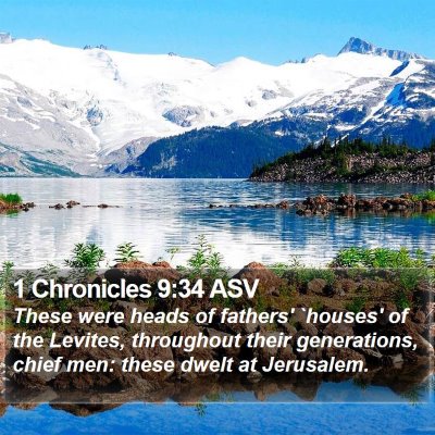 1 Chronicles 9:34 ASV Bible Verse Image