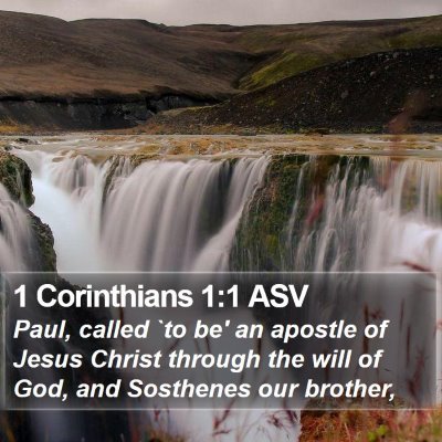 1 Corinthians 1:1 ASV Bible Verse Image