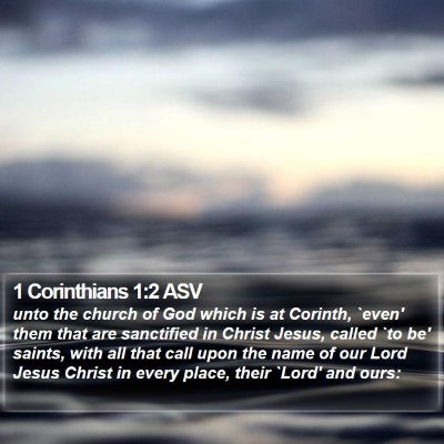 1 Corinthians 1:2 ASV Bible Verse Image