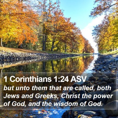 1 Corinthians 1:24 ASV Bible Verse Image