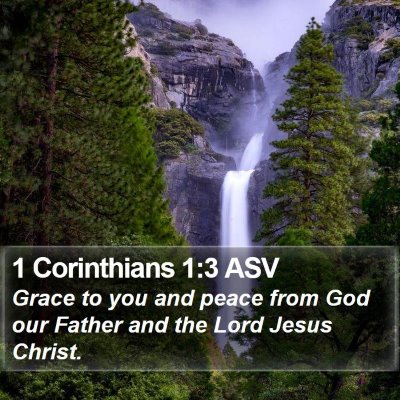 1 Corinthians 1:3 ASV Bible Verse Image