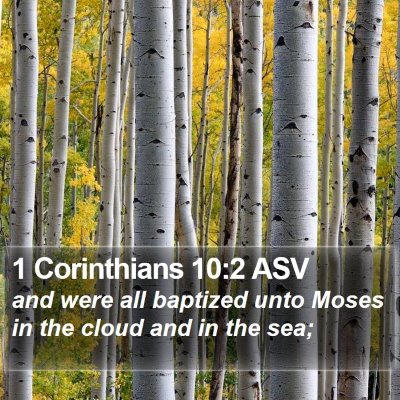 1 Corinthians 10:2 ASV Bible Verse Image