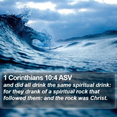 1 Corinthians 10:4 ASV Bible Verse Image