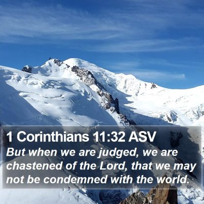 1 Corinthians 11:32 ASV Bible Verse Image
