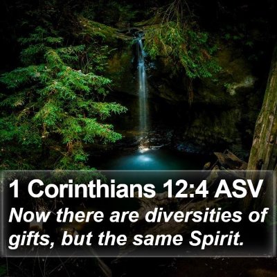 1 Corinthians 12:4 ASV Bible Verse Image
