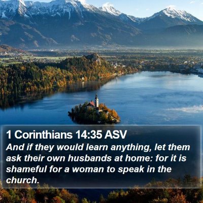 1 Corinthians 14:35 ASV Bible Verse Image