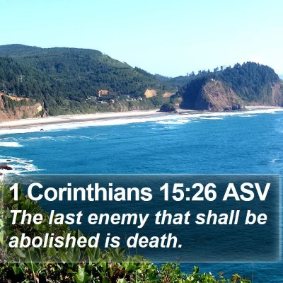 1 Corinthians 15:26 ASV Bible Verse Image