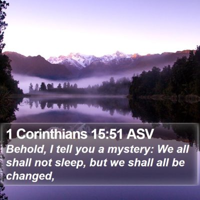 1 Corinthians 15:51 ASV Bible Verse Image