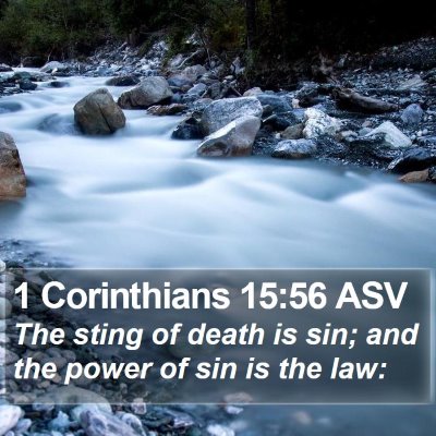 1 Corinthians 15:56 ASV Bible Verse Image