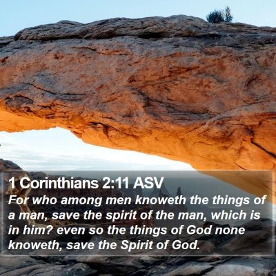 1 Corinthians 2:11 ASV Bible Verse Image