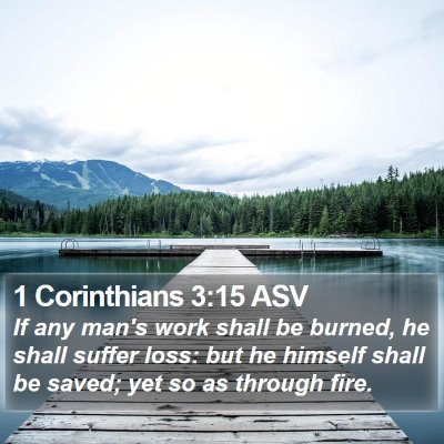 1 Corinthians 3:15 ASV Bible Verse Image