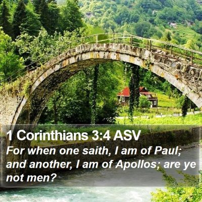 1 Corinthians 3:4 ASV Bible Verse Image
