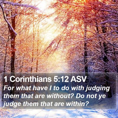 1 Corinthians 5:12 ASV Bible Verse Image