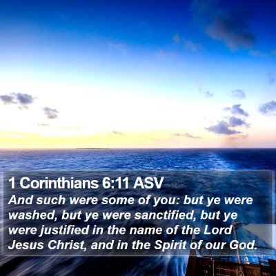 1 Corinthians 6:11 ASV Bible Verse Image