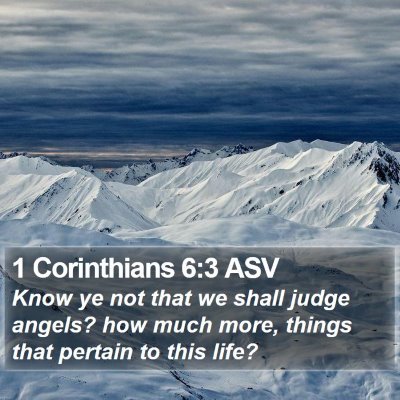 1 Corinthians 6:3 ASV Bible Verse Image