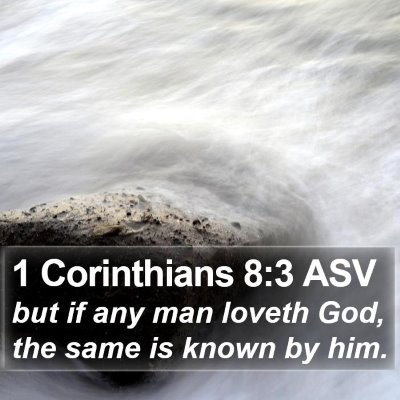 1 Corinthians 8:3 ASV Bible Verse Image